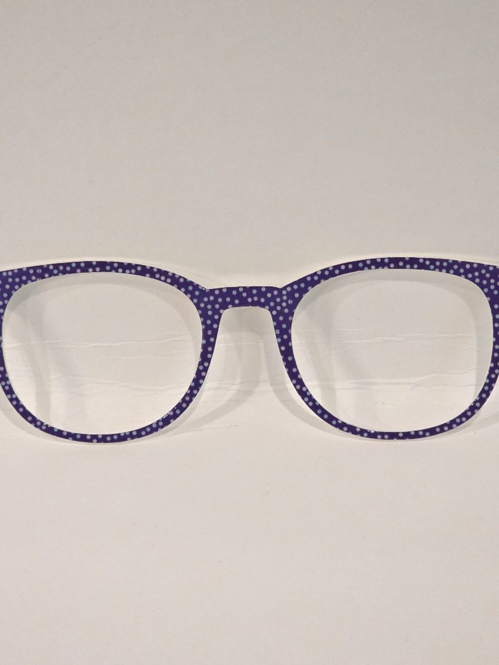 Pair Compatible “Reese” Purple with White and Light Blue Dots Topper
